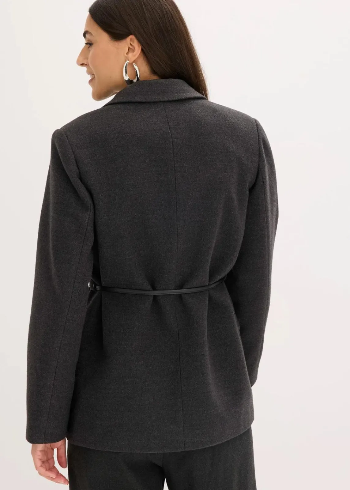 bonprix Bekleidung·Basics|Blazer^Oversize-Blazer anthrazit meliert