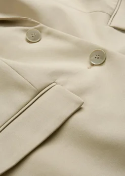 bonprix Blazer^Oversize-Blazer mit leichten Schulterpolstern rauchkhaki