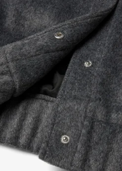 bonprix Bekleidung·Hosen|Jacken & Mäntel^Oversize-Blouson in Wolloptik anthrazit meliert meliert