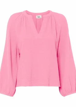 bonprix Blusen & Tuniken|Bekleidung·Jacken & Mäntel^Oversize-Bluse aus Musselin knallrosa