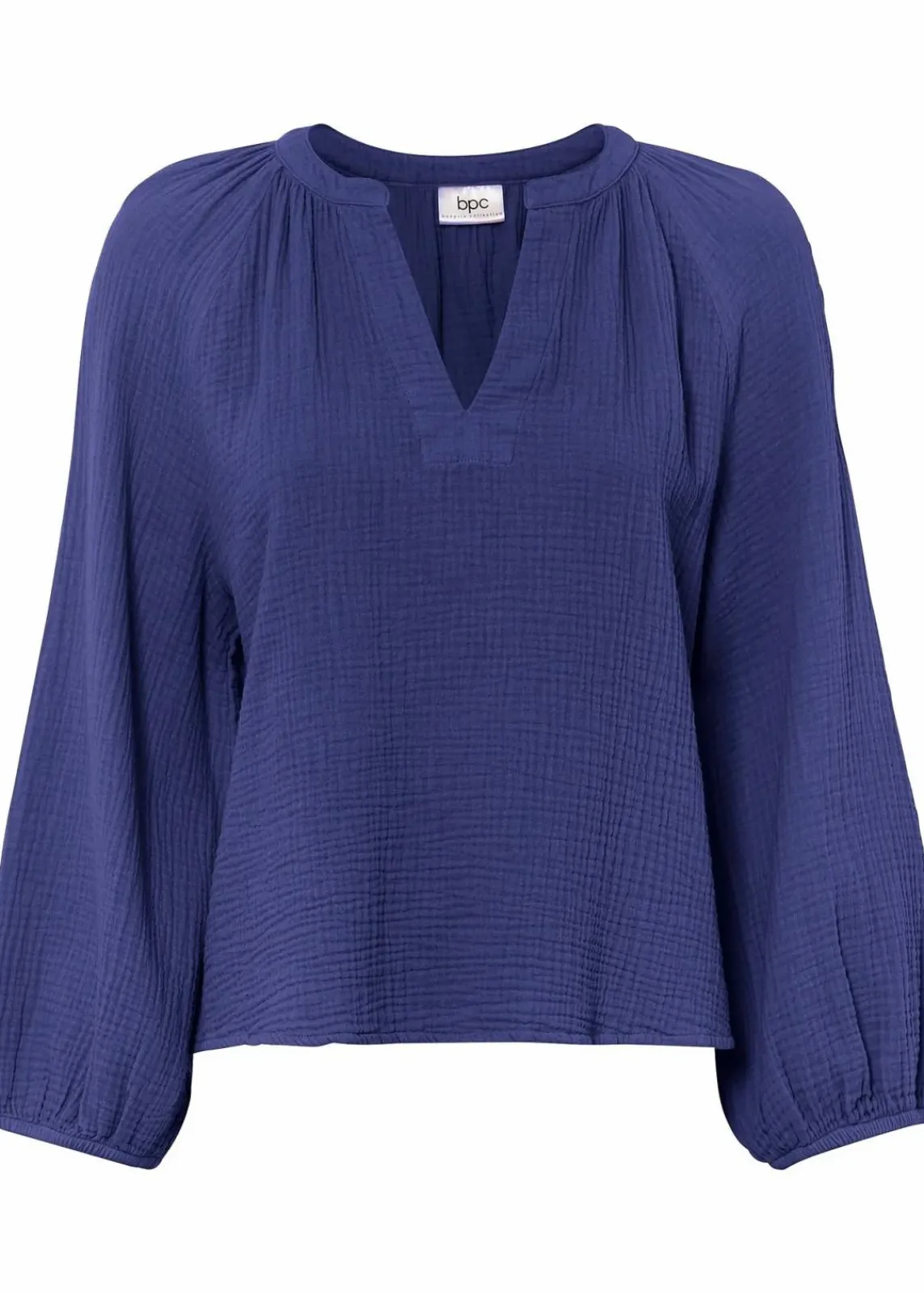 bonprix Blusen & Tuniken|Bekleidung·Jacken & Mäntel^Oversize-Bluse aus Musselin blauviolett