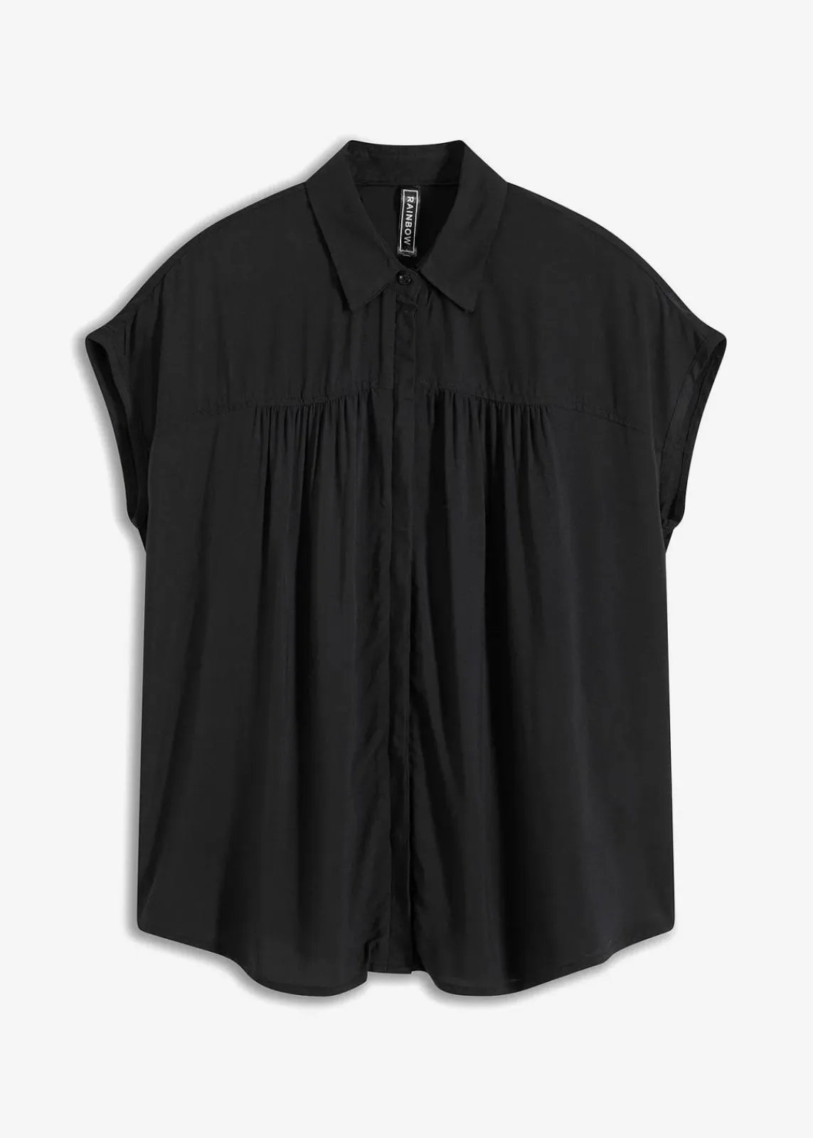 bonprix Blusen & Tuniken^Oversized Blusentop aus fließender Viskose schwarz