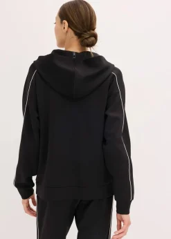 bonprix Bekleidung·Sweat|Bekleidung·Blusen & Tuniken^Oversized Funktions-Kapuzenjacke, schnelltrocknend schwarz