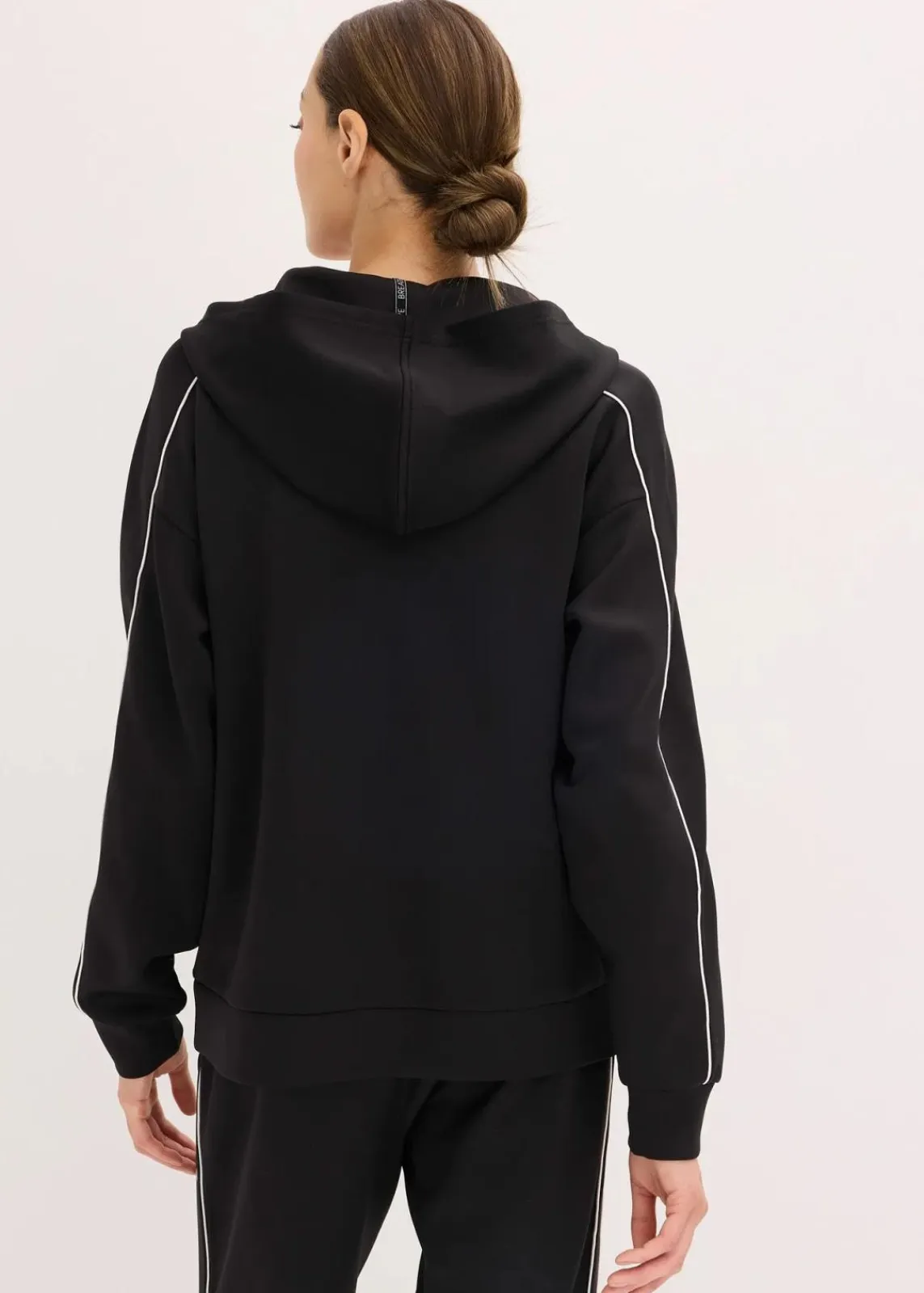 bonprix Bekleidung·Sweat|Bekleidung·Blusen & Tuniken^Oversized Funktions-Kapuzenjacke, schnelltrocknend schwarz