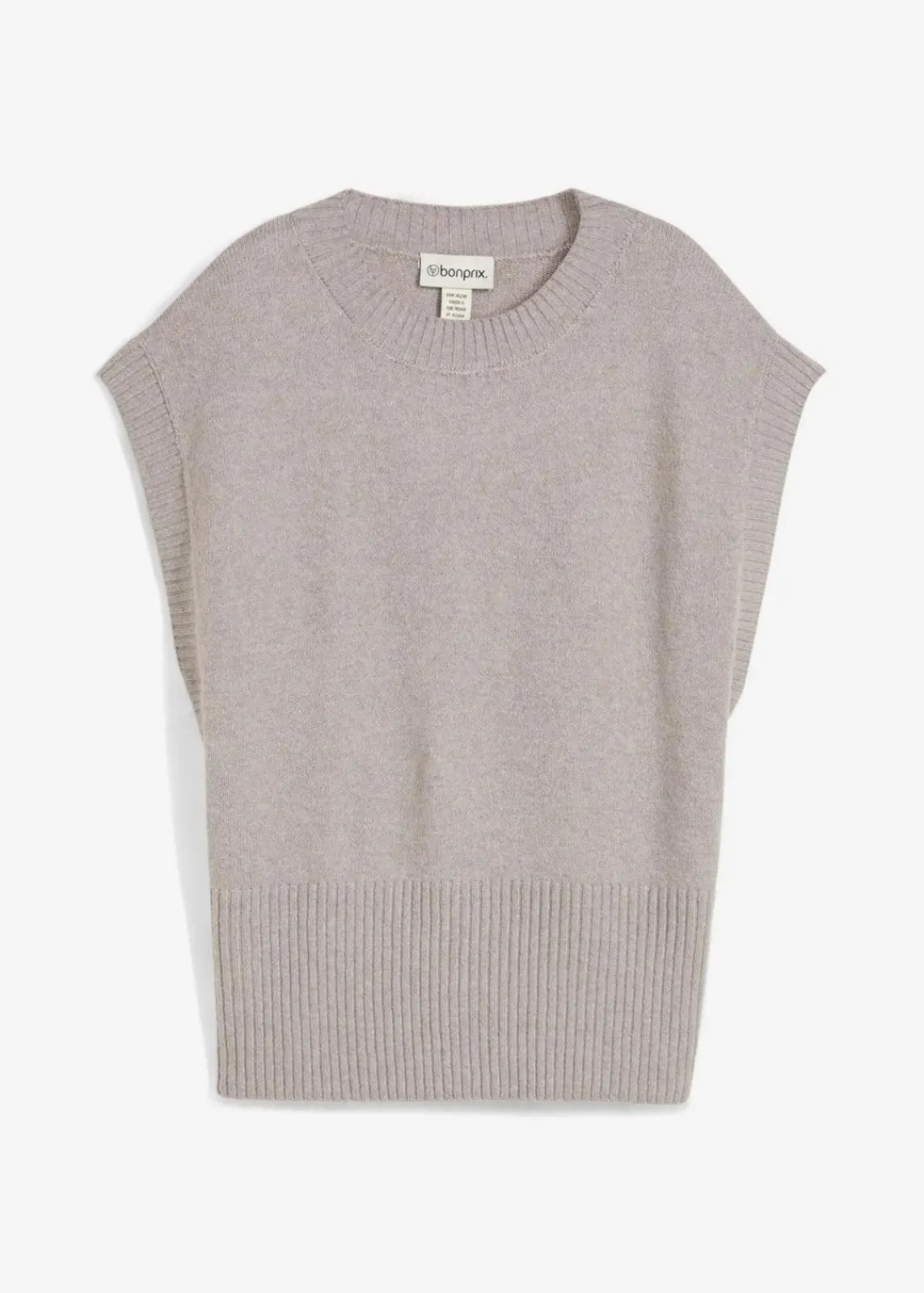 bonprix Bekleidung·Umstandsmode|Bekleidung·Jeans^Oversized Pullunder hellgrau meliert
