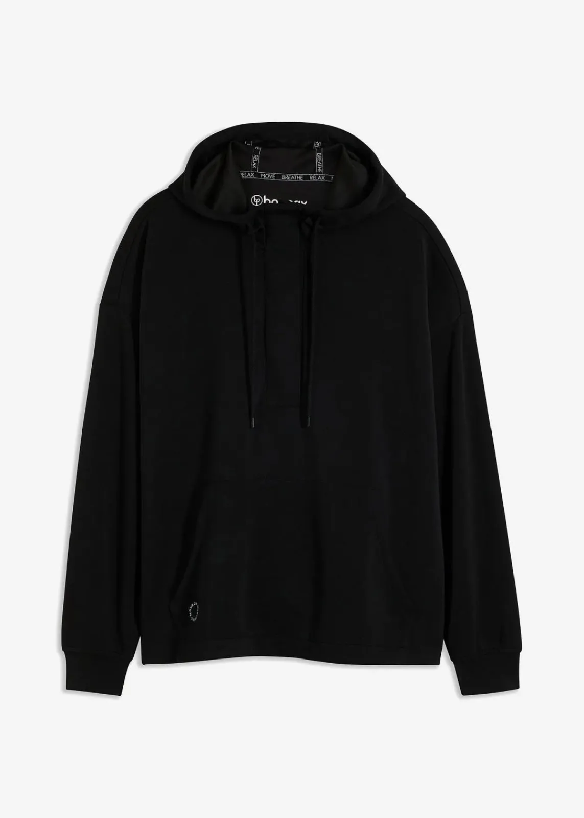 bonprix Bekleidung·Sweat|Bekleidung·Blusen & Tuniken^Oversized Sport-Hoodie mit Modal, ultrasoft schwarz