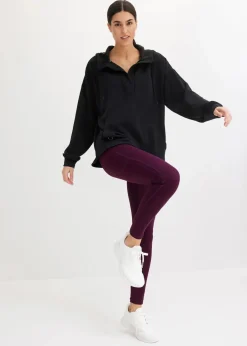 bonprix Bekleidung·Sweat|Bekleidung·Blusen & Tuniken^Oversized Sport-Hoodie mit Modal, ultrasoft schwarz