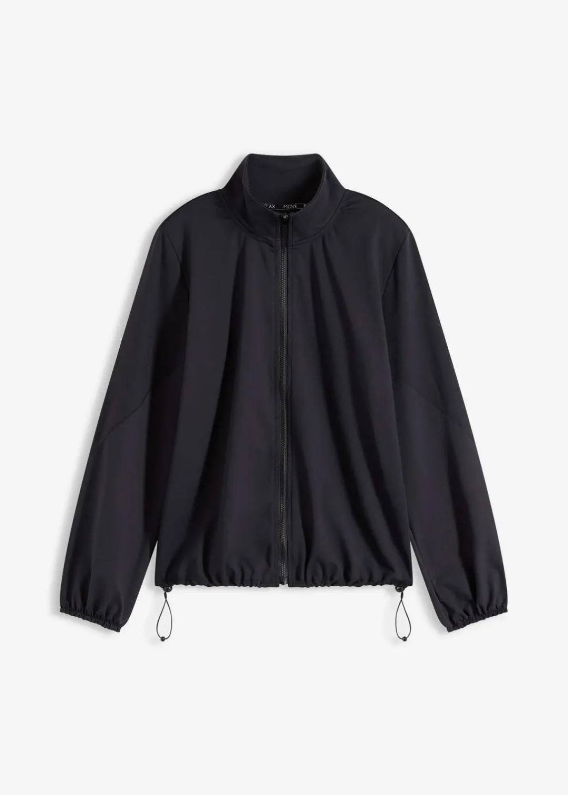bonprix Bekleidung·Sweat|Bekleidung·Hosen^Oversized Sport-Jacke aus stabilem Baumwollgriff schwarz