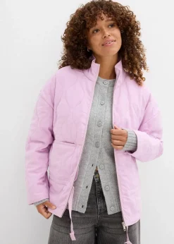 bonprix Bekleidung·Hosen|Jacken & Mäntel^Oversized Steppjacke rosa washed