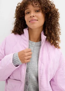 bonprix Bekleidung·Hosen|Jacken & Mäntel^Oversized Steppjacke rosa washed