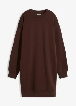 bonprix Kleider|Sweat^Oversized Sweatkleid dunkelbraun
