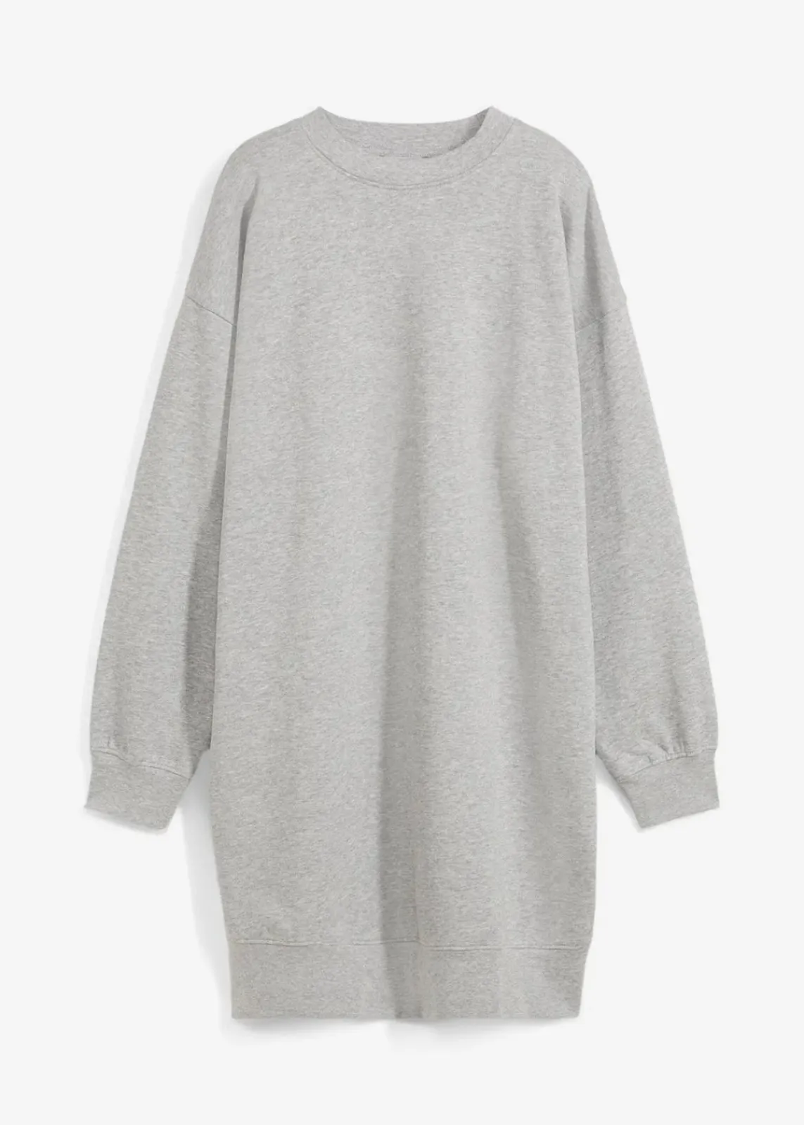bonprix Kleider|Sweat^Oversized Sweatkleid hellgrau meliert