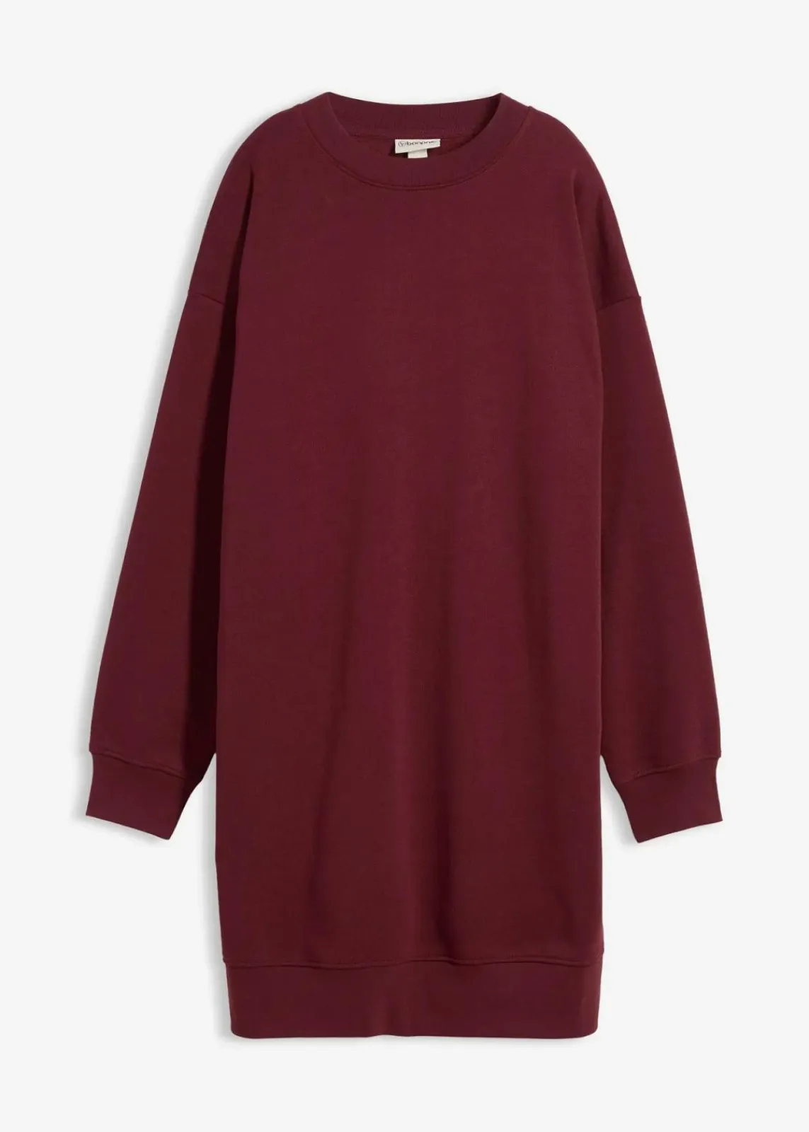 bonprix Bekleidung·Röcke|Bekleidung·Blusen & Tuniken^Oversized Sweatkleid dunkelbeere
