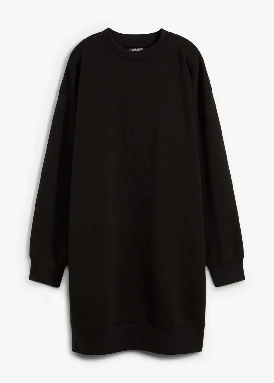 bonprix Kleider|Sweat^Oversized Sweatkleid schwarz