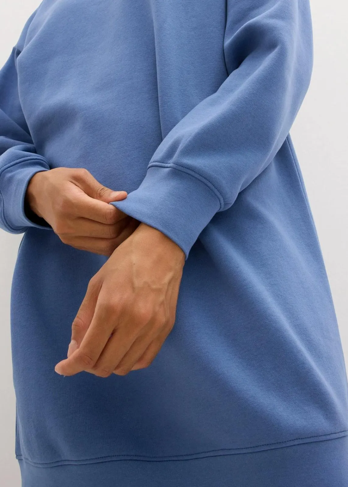 bonprix Kleider|Sweat^Oversized Sweatkleid jeansblau