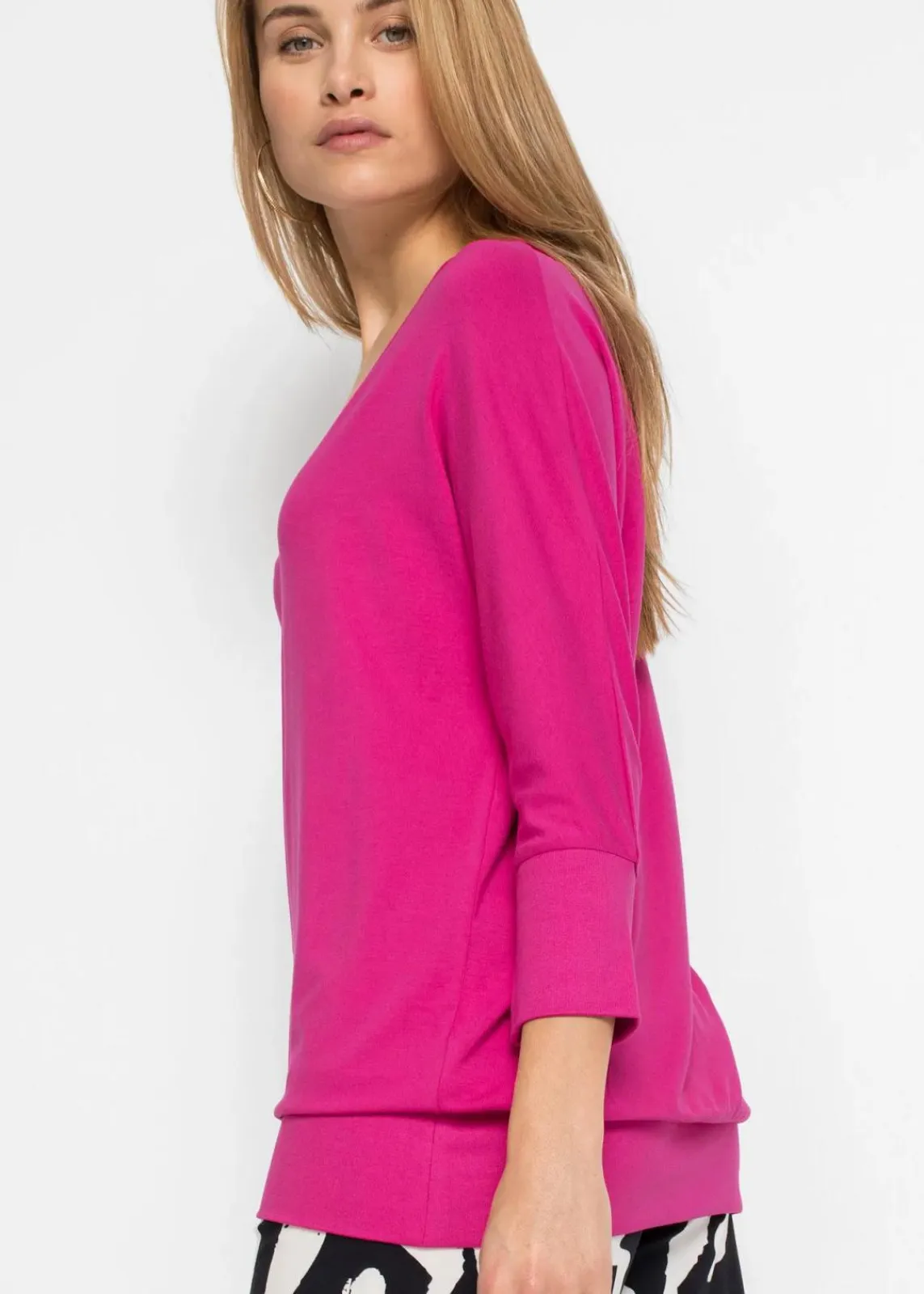 bonprix Shirts & Tops|Nachhaltigere Materialien^Oversized-Shirt aus fließender Viskose magnolienpink