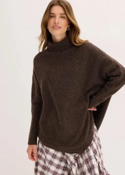 bonprix Pullover & Strickjacken|Strickmode^Oversize-Pullover dunkelbraun