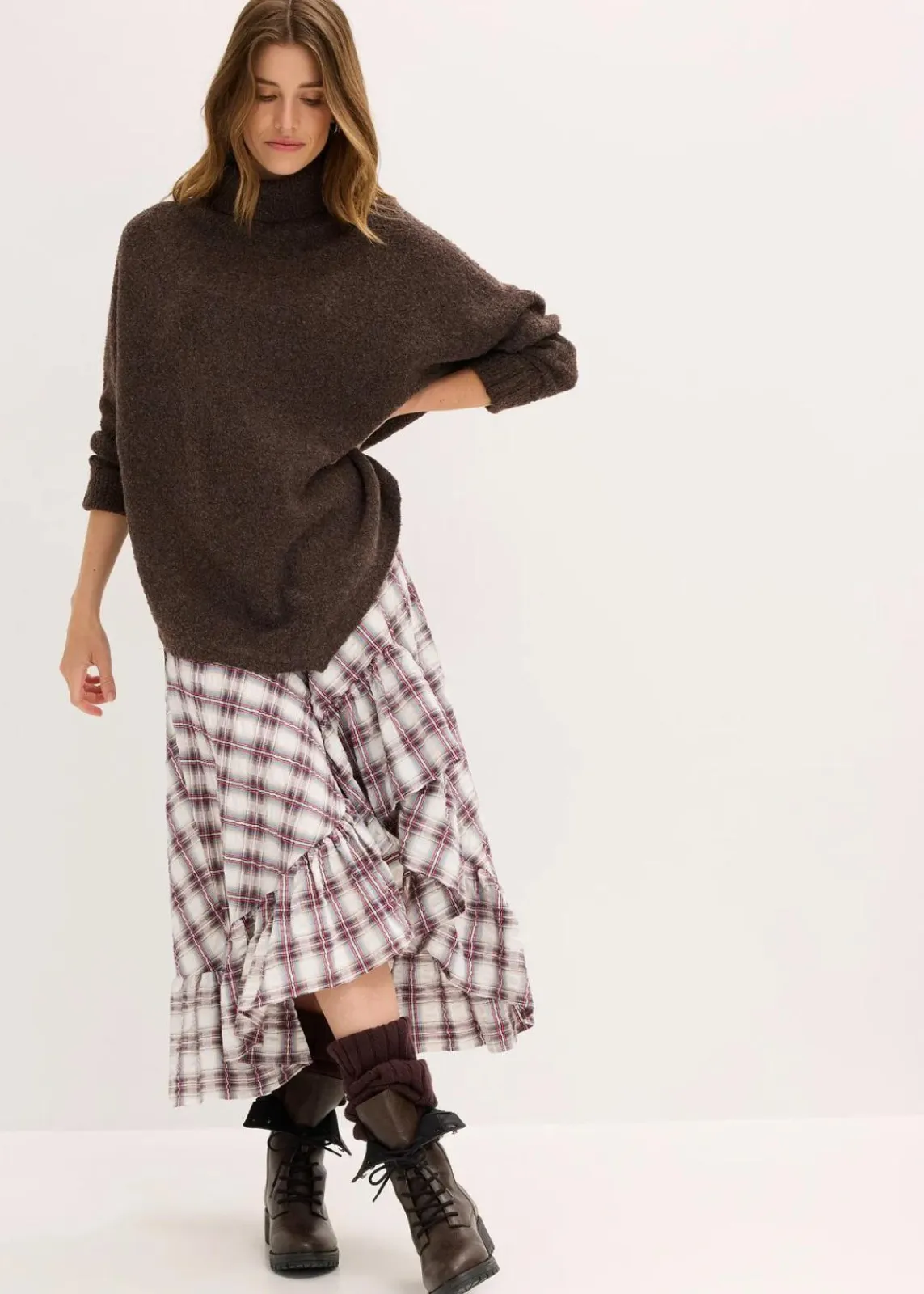 bonprix Pullover & Strickjacken|Strickmode^Oversize-Pullover dunkelbraun