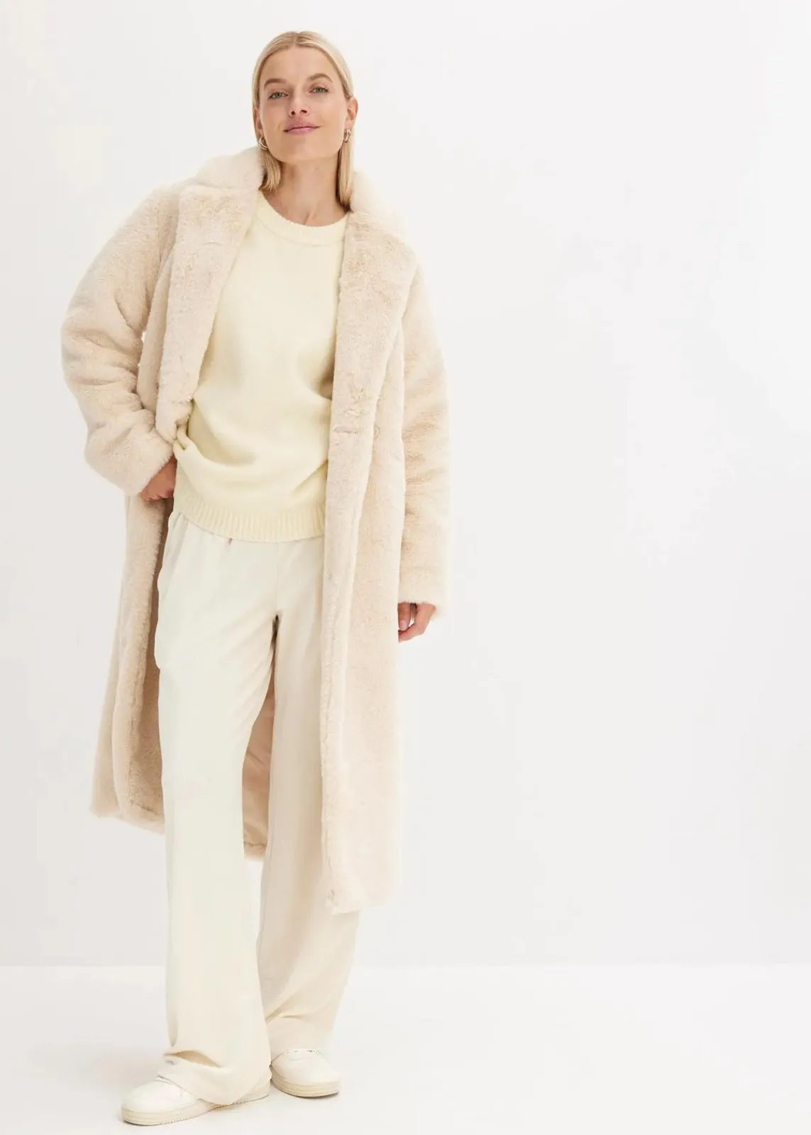 bonprix Bekleidung·Umstandsmode|Bekleidung·Jeans^Oversize-Pullover cremeweiß