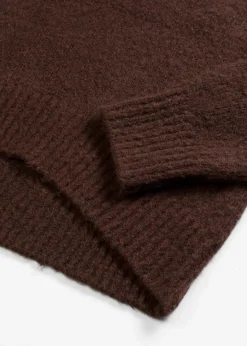 bonprix Pullover & Strickjacken|Strickmode^Oversize-Pullover dunkelbraun meliert