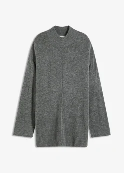 bonprix Pullover & Strickjacken|Strickmode^Oversize-Pullover anthrazit meliert