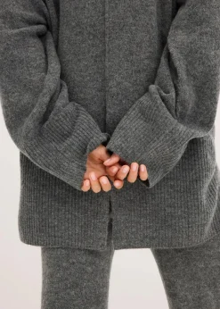 bonprix Pullover & Strickjacken|Strickmode^Oversize-Pullover anthrazit meliert