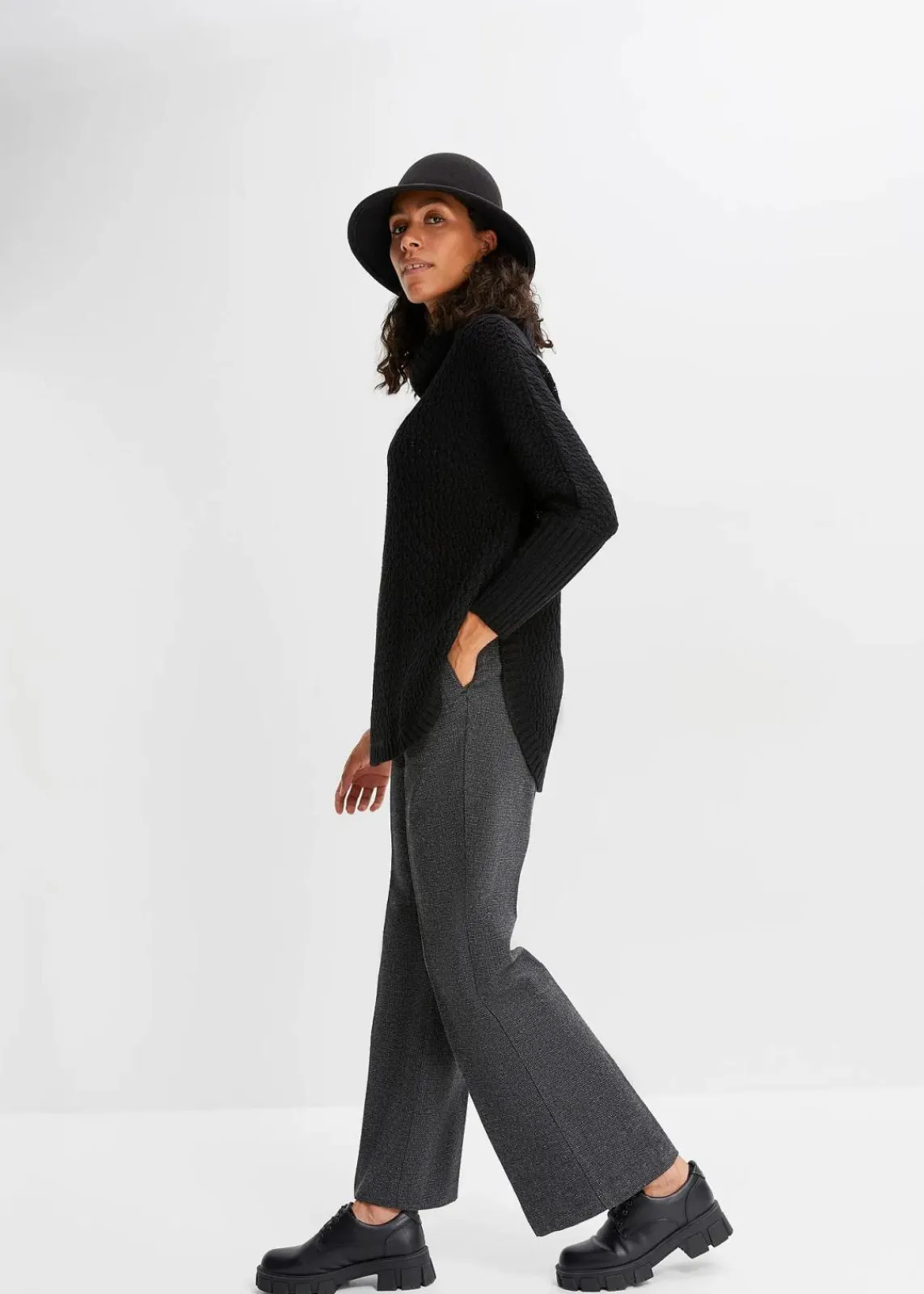 bonprix Pullover & Strickjacken|Strickmode^Oversize-Pullover schwarz