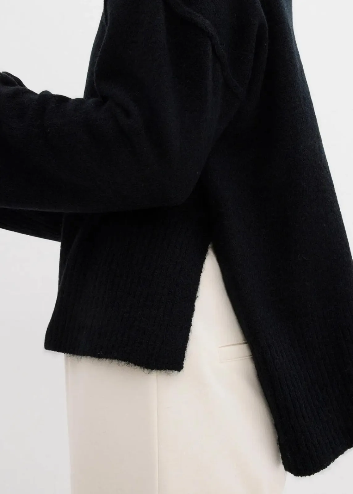 bonprix Bekleidung·Umstandsmode|Strickmode^Oversize-Pullover schwarz
