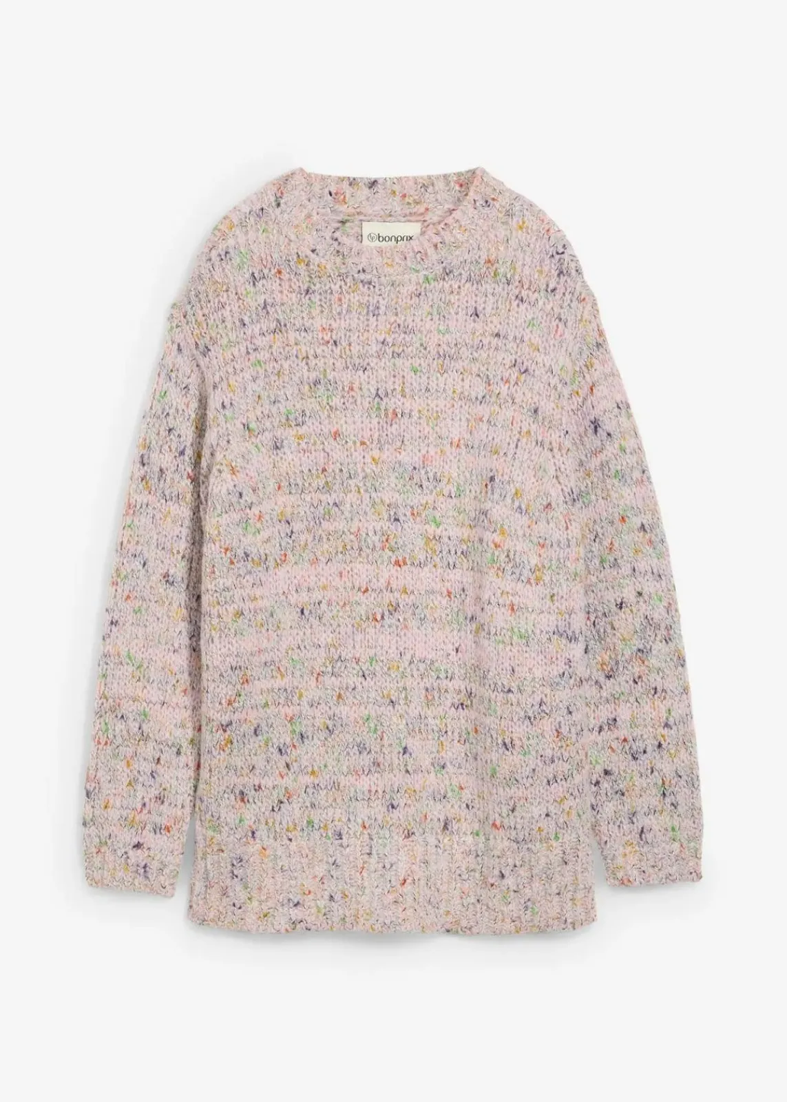 bonprix Bekleidung·Umstandsmode|Bekleidung·Jeans^Oversize-Pullover aus Noppengarn teerose meliert