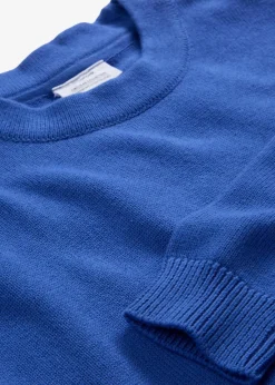 bonprix Bekleidung·Umstandsmode|Strickmode^Oversize-Pullover aus reiner Baumwolle edelsteinblau