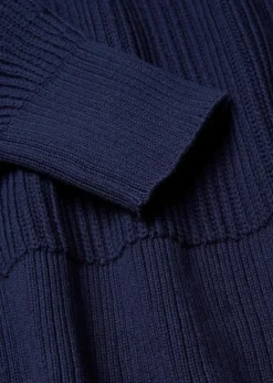 bonprix Bekleidung·Umstandsmode|Bekleidung·Jeans^Oversize-Pullover aus reiner Baumwolle dunkelblau