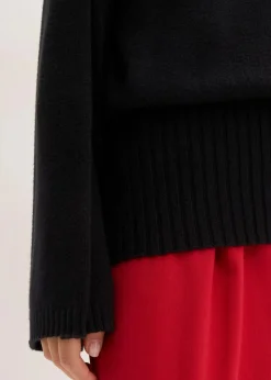 bonprix Bekleidung·Umstandsmode|Bekleidung·Jeans^Oversize-Pullover aus softem Viskose-Mix schwarz