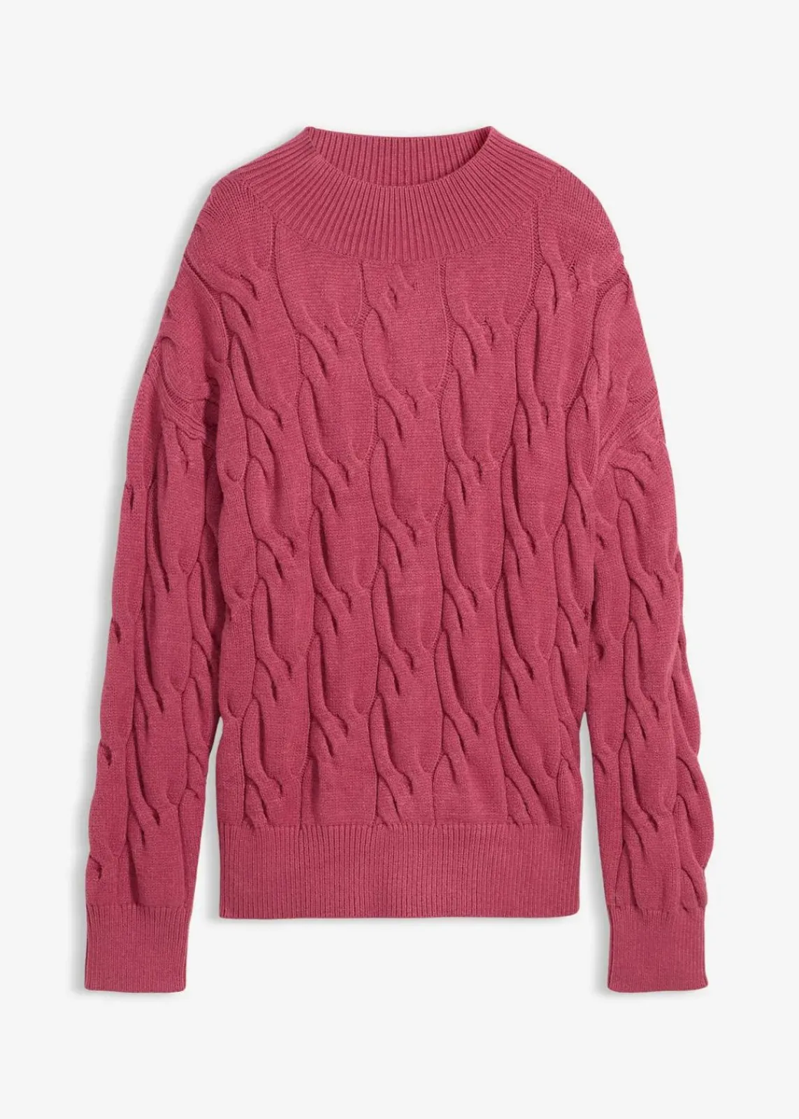 bonprix Bekleidung·Umstandsmode|Strickmode^Oversize-Pullover aus softem Viskose-Mix kirschblütenpink