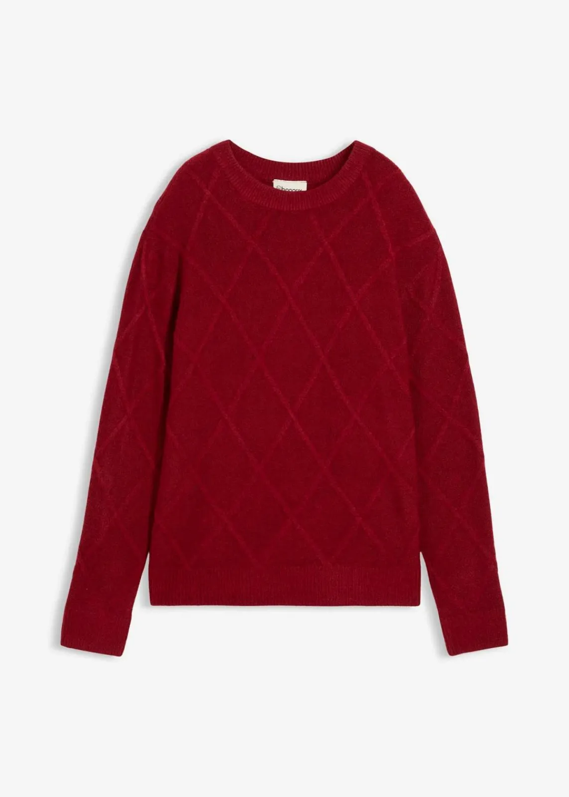 bonprix Bekleidung·Umstandsmode|Pullover & Strickjacken^Oversize-Pullover aus Zopfstrick abendrot