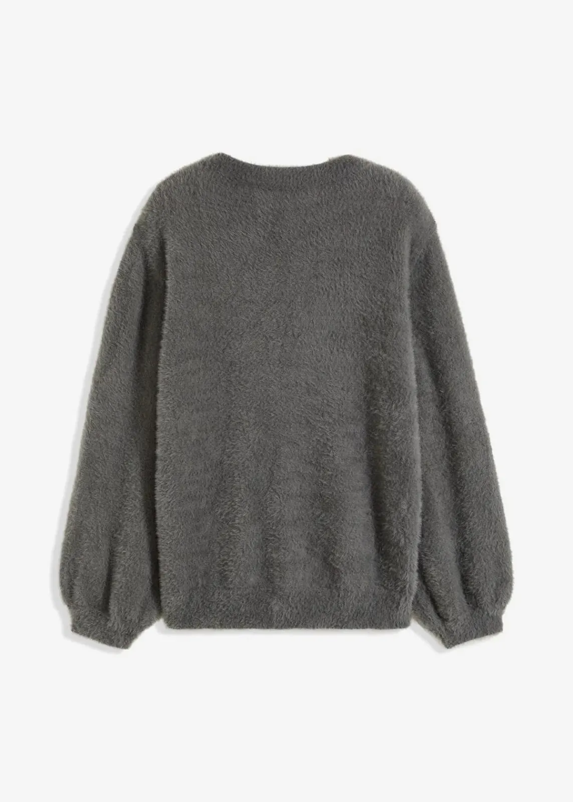 bonprix Bekleidung·Umstandsmode|Bekleidung·Jeans^Oversize-Pullover mit tiefem Rückenausschnitt rauchgrau