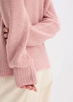 bonprix Bekleidung·Jeans|Pullover & Strickjacken^Oversize-Pullover mit V-Ausschnitt aschrosa