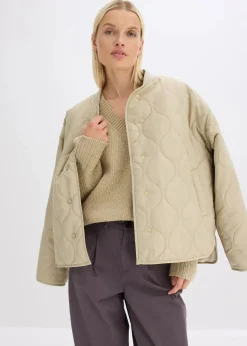 bonprix Bekleidung·Umstandsmode|Strickmode^Oversize-Pullover mit V-Ausschnitt mattschilf