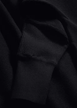 bonprix Bekleidung·Umstandsmode|Strickmode^Oversize-Ripp-Pullover schwarz