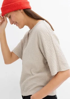 bonprix Shirts & Tops^Oversize-Shirt steingrau