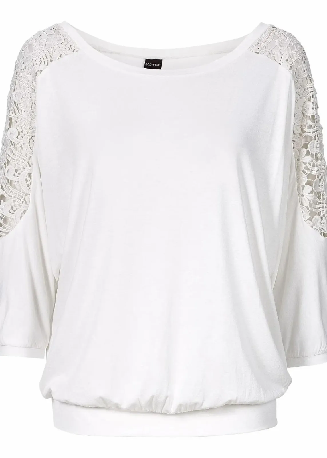 bonprix Shirts & Tops|Nachhaltigere Materialien^Oversize-Shirt aus Viskose-Mix wollweiß