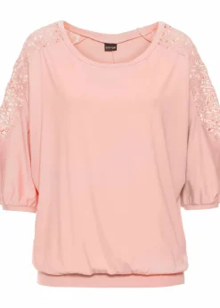 bonprix Nachhaltigere Materialien|Shirts & Tops^Oversize-Shirt aus Viskose-Mix vintagerosa