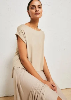 bonprix Shirts & Tops^Oversize-Shirt aus fließender Viskose sand