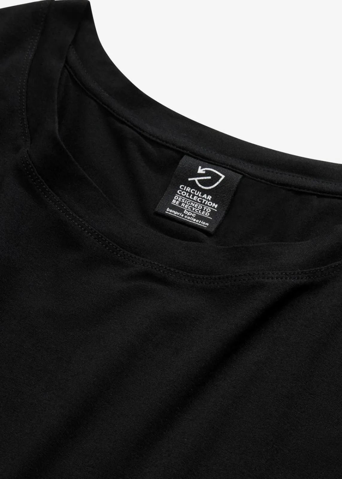 bonprix Nachhaltigere Materialien|Shirts & Tops^Oversize-Shirt aus fließender Viskose schwarz