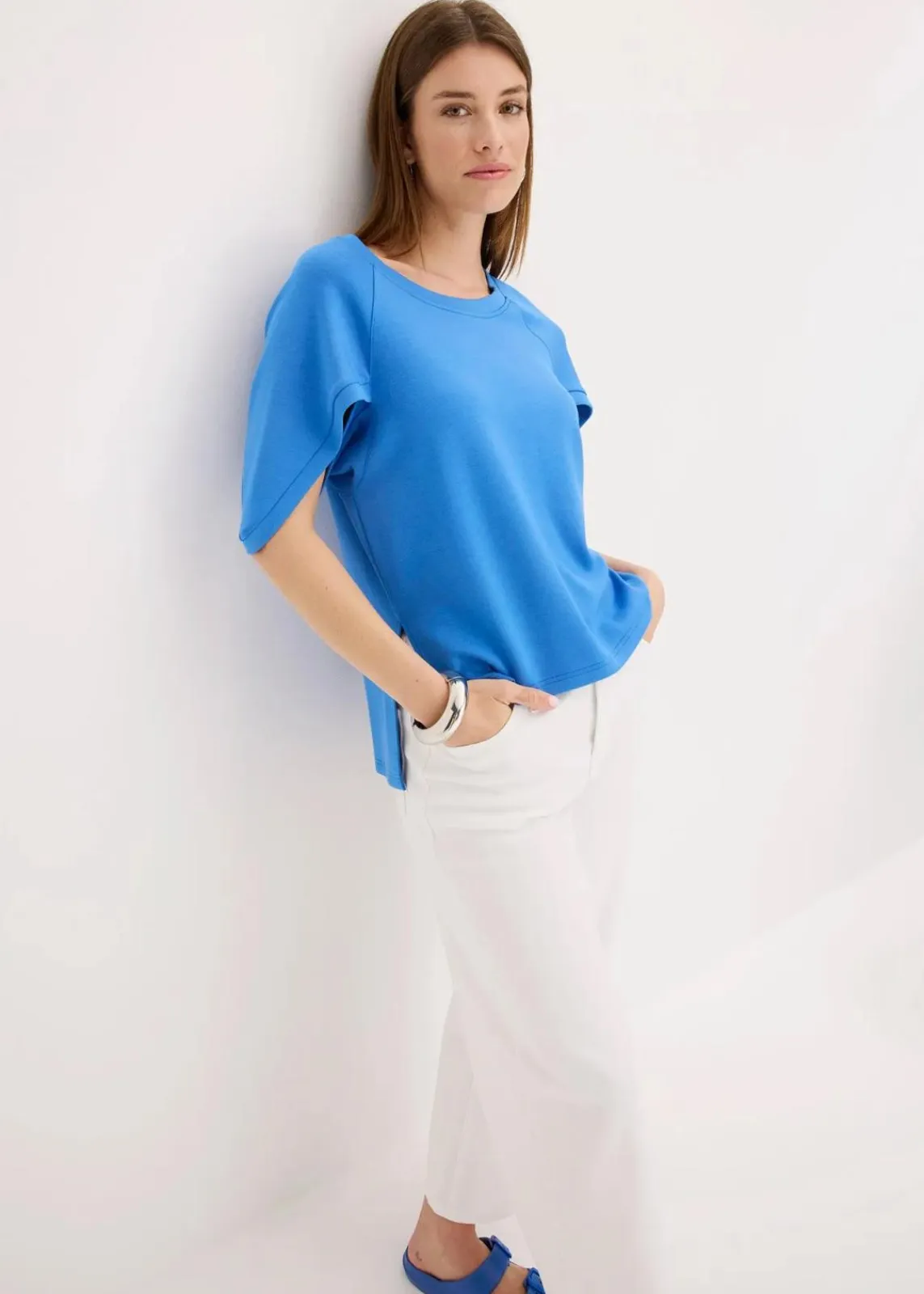 bonprix Shirts & Tops^Oversize-Shirt aus fließendem Viskose-Mix gletscherblau