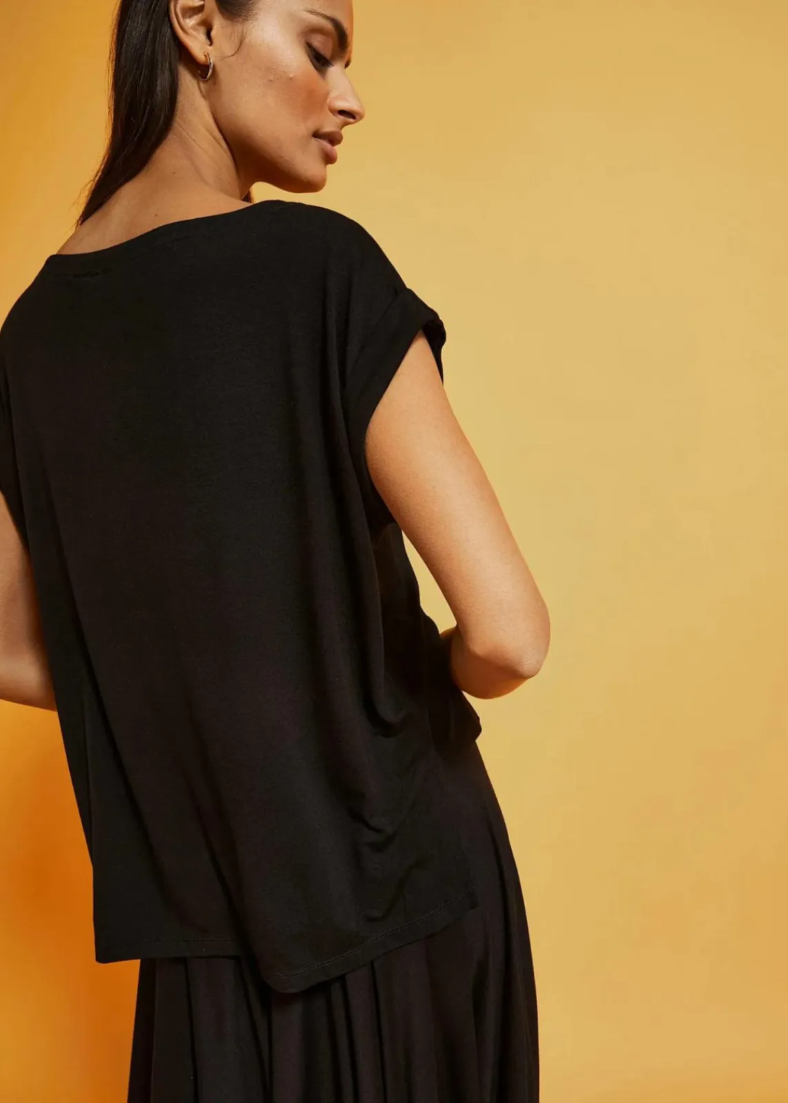 bonprix Shirts & Tops^Oversize-Shirt aus fließender Viskose schwarz