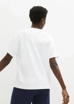 bonprix Bekleidung·Röcke|Basics^Oversize-Shirt aus reiner schwerer Bio-Baumwolle weiß