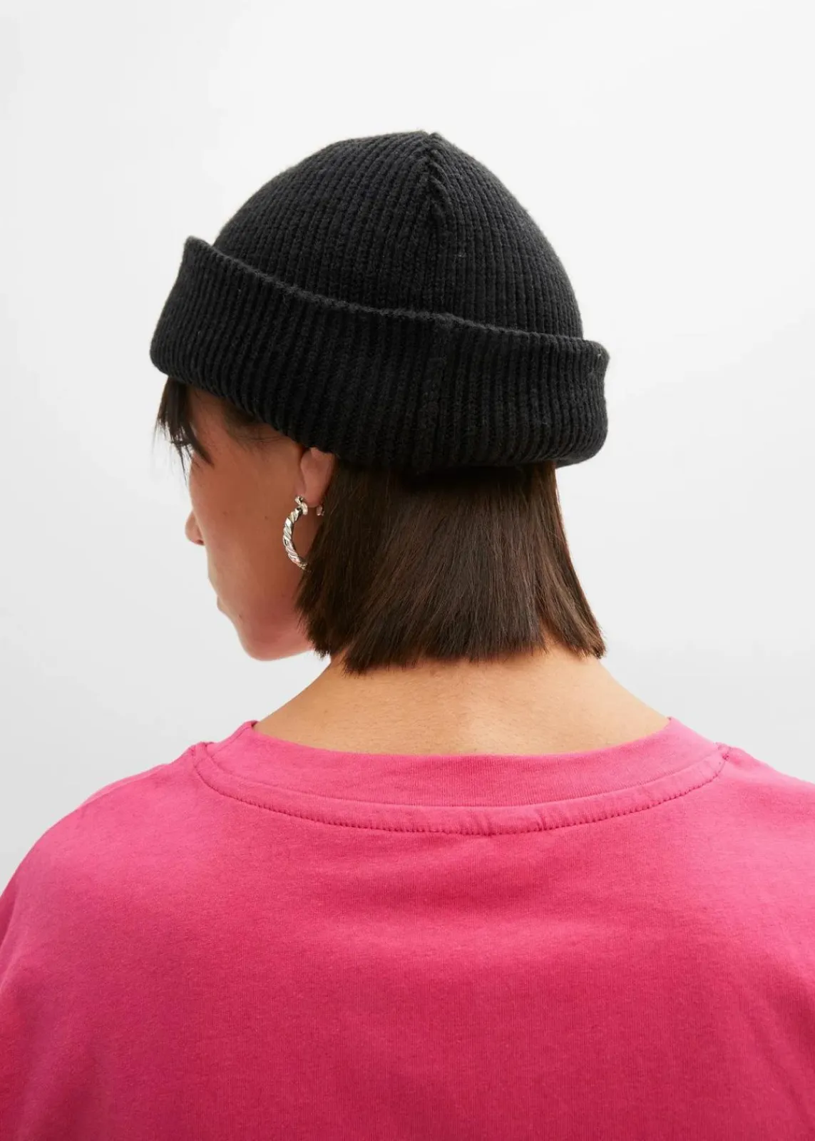 bonprix Shirts & Tops|Nachhaltigere Materialien^Oversize-Shirt aus reiner Bio-Baumwolle pinklady/schwarz bedruckt