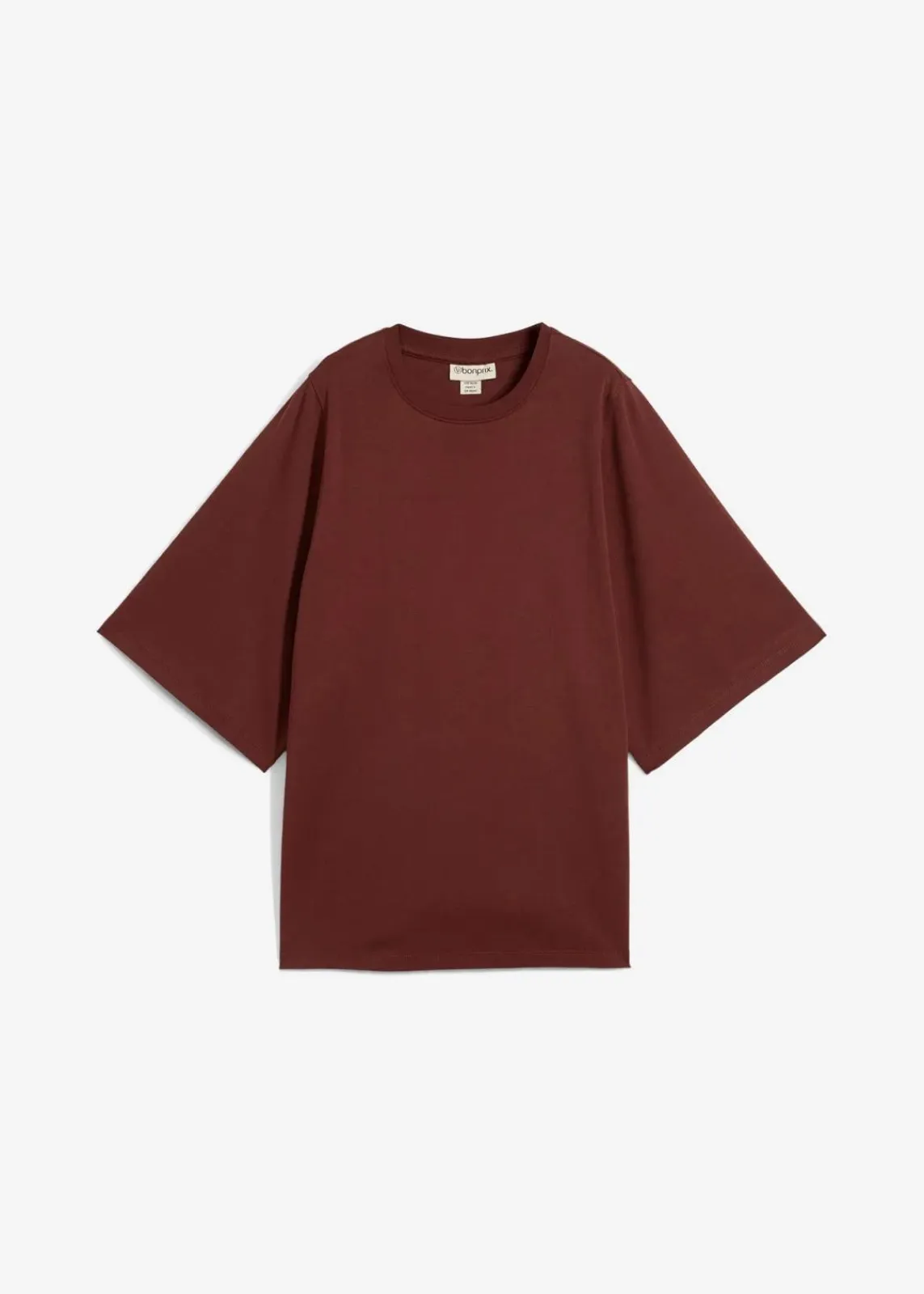 bonprix Shirts & Tops|Nachhaltigere Materialien^Oversize-Shirt aus reiner Bio-Baumwolle kaffeebraun