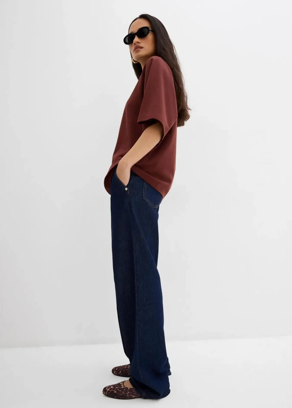bonprix Shirts & Tops|Nachhaltigere Materialien^Oversize-Shirt aus reiner Bio-Baumwolle kaffeebraun