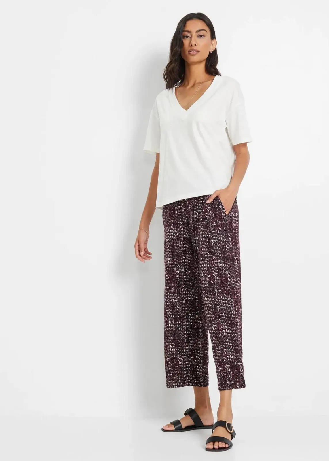 bonprix Nachhaltigere Materialien|Shirts & Tops^Oversize-Shirt aus reiner Bio-Baumwolle wollweiß